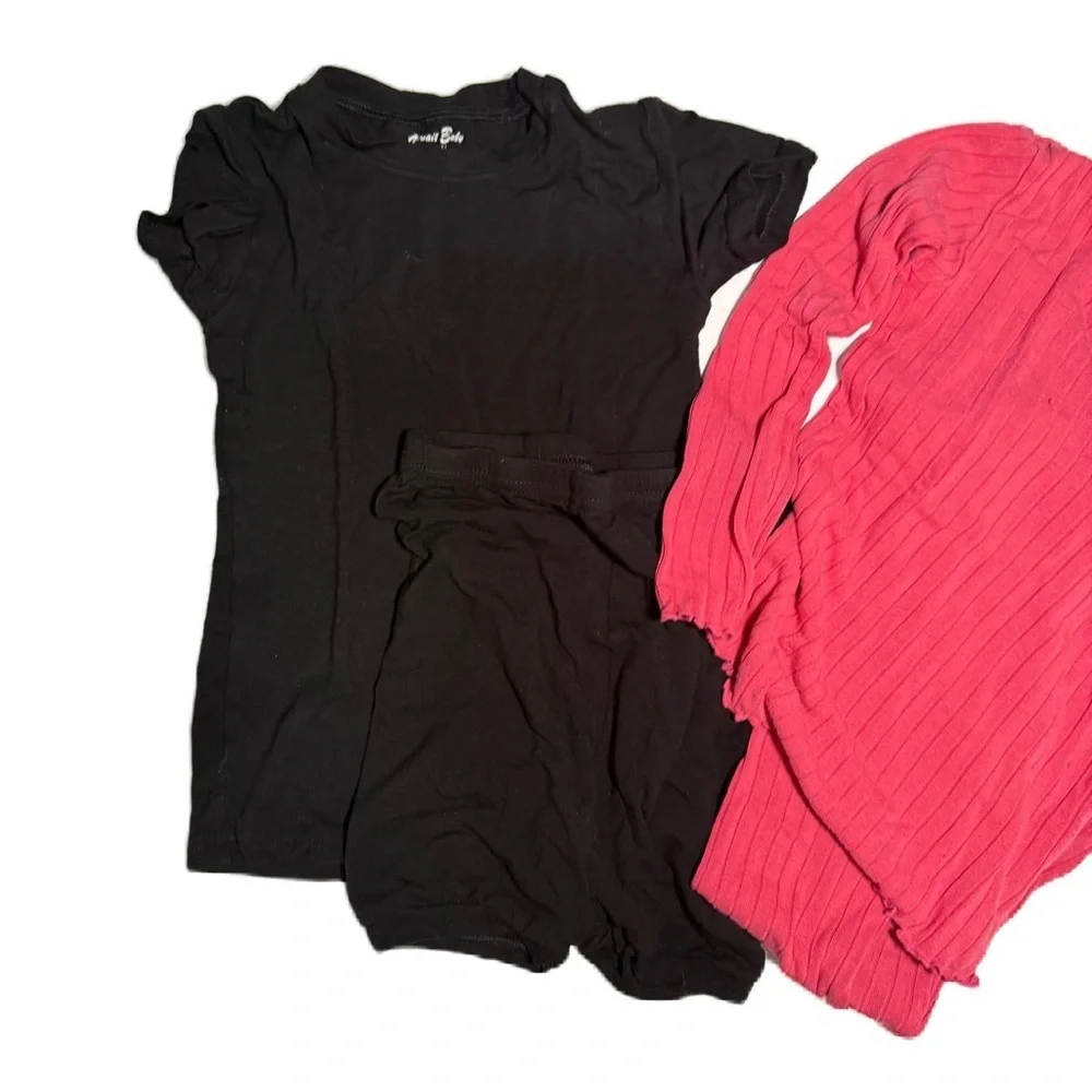 Black and Pink Pjs Set
